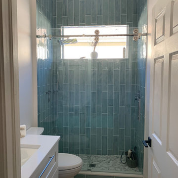 Teal Guest Bathroom Remodel - Completed Project 3