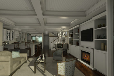 Example of a classic living room design in San Francisco
