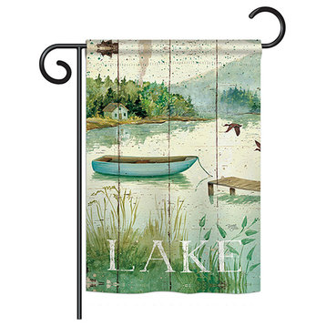 At the Lakeside Nature, Everyday Garden Flag 13"x18.5"