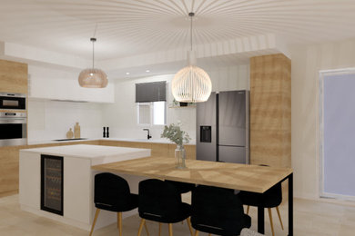 Rénovation complète d'une cuisine et aménagement d'un séjour  - villa Martigues