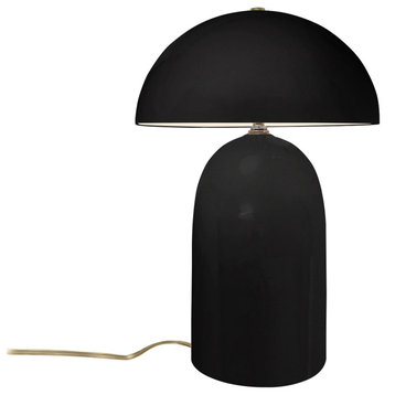 Tall Kava Table Lamp, Carbon Matte Black
