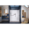 Infinity-Z 34x60x76 3/4 Clear Sliding Shower Door Oil Rubbed Bronze/LD/Backwalls
