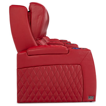 Seatcraft Apex Home Theater Seating, Red, Row of 1