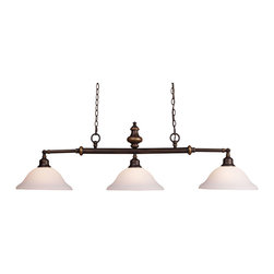 ELK Lighting - Lurray 3-Light Island, Aged Bronze - Kitchen Island Lighting