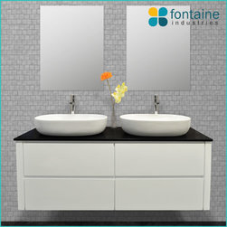 Palazzo 1500 Wall Mounted Vanity - Bathroom Vanities