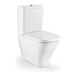 Inodoro completo Roca The Gap compacto entrada Inferior salida dual con asiento - Toilets