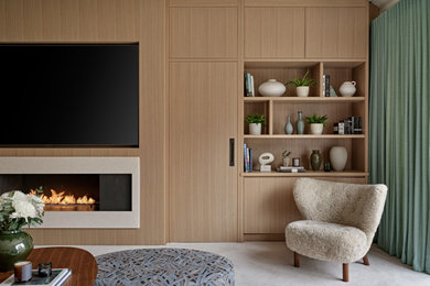 Contemporary living room in Surrey.