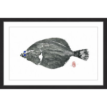"Parrot Fish" Framed Painting Print, 18"x12"