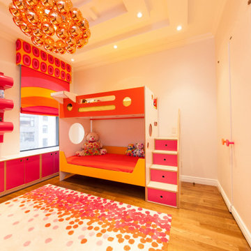 Ella's Room: Maximized Storage in a Custom Color Palette