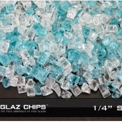 1/4 Inch Starfire-Azuria Fireglass (10lbs) - Fire Pits