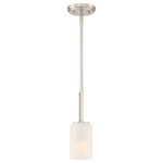 Designers Fountain - Designers Fountain Carmine 1-Light Pendant, Brushed Nickel/Etched, D239M-4P-BN - Simple lines and etched rounded shapes contrast perfectively with the bold black or sleek metallic finishes of our Carmine collection. This minimalistic style adds a fresh aesthetic with a softer and more relaxed approach to today's Modern interiors.