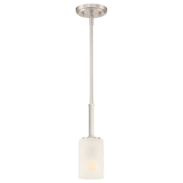 Designers Fountain Carmine 1-Light Pendant, Brushed Nickel/Etched, D239M-4P-BN