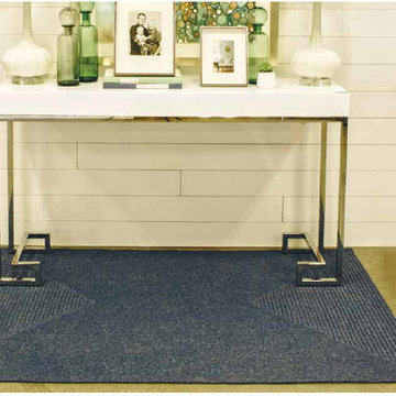Ultra Durable Azure Indoor-Outdoor Braided Rugs