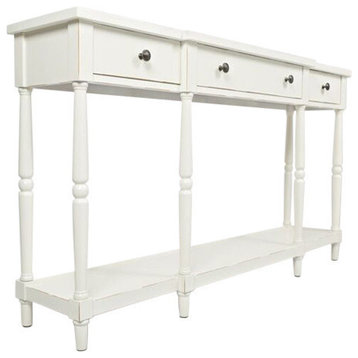 Stately Home 60" Console- Antique White