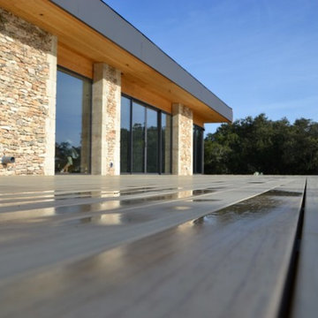 Maison à ossature bois contemporaine