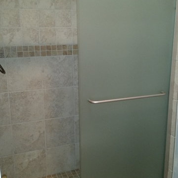 Home Depot customizable shower door install