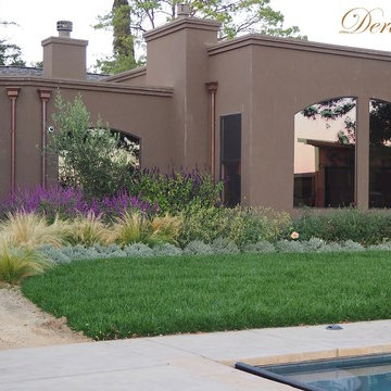 Napa Valley vineyard overlook home and garden