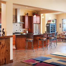 Colored Built-ins and Accent Furniture
