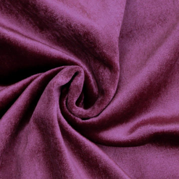 Plum Cotton Velvet Fabric By The Yard, 7 Yards For Curtain, Dress Wholesale
