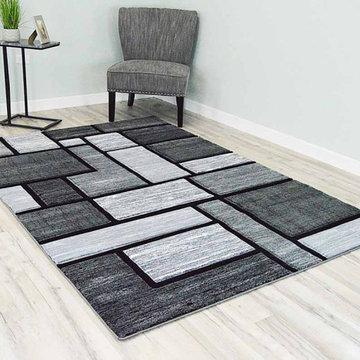 Melin Shaggy Area Rug - Dark Grey