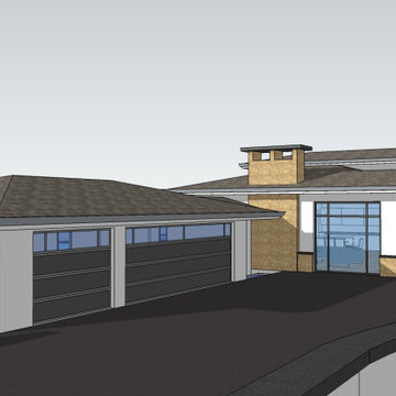 Zero Net Energy (ZNE) New Prefabricated Prairie- Modern home