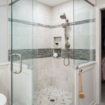 Traditional White Design-Build Bathroom Remodel