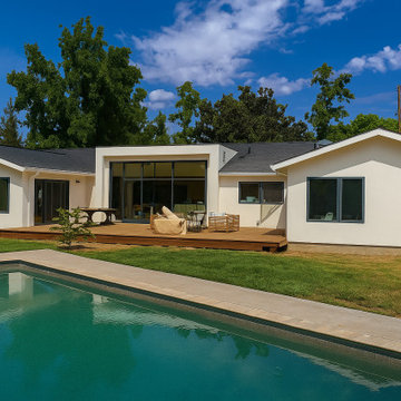 Great Room, and a Kitchen Addition with Sliding Glass Wall - Walnut Creek, CA