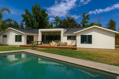 Inspiration for a 1950s exterior home remodel