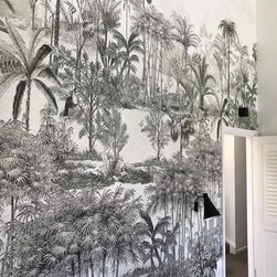 Projet Amazone gris - Chambre maison - Wallpaper