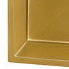 Ruvati 27-inch Undermount Satin Brass Matte Gold Stainless Steel RVH6127GG