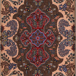 Persian Kashan 4'2 X 5' - Area Rugs