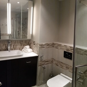 Small apartment remodelling: bathroom, kitchen, furnishing solutions