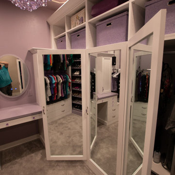 Ash Violet Master Walk-In Closet