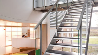 Escaleras de diseño -  aluminio y vidrio