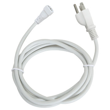 InteLED 6ft Power Cord With Plug, White