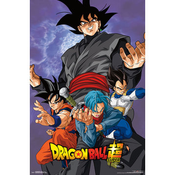 Dragon Ball Super Villain Poster, Black Framed Version