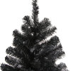 6' Black Colorado Spruce Artificial Christmas Tree, Unlit
