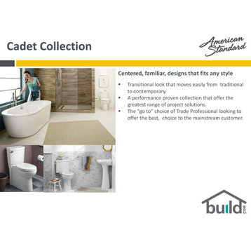 American Standard 4188A.165 Cadet Toilet Tank Only - White