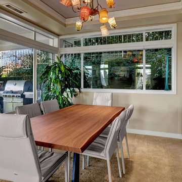 Contemporary, Clean Kitchen for the Bold Wine Aficionado - Kirkland