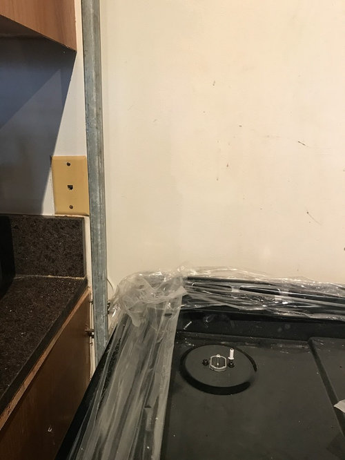 New LP gas line for range