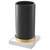 Black Marble Candle Holder, Eichholtz Whitby