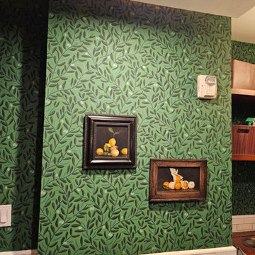 Hallway wallpaper installation Coppell, TX