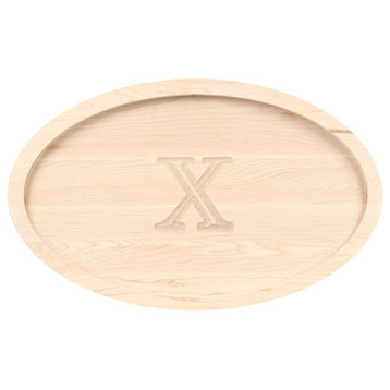 BigWood Boards Oval Maple Trencher Board, X
