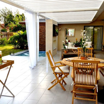 Adjustable Louvered Pergola and Patio Cover