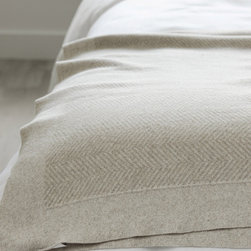 Herringbone Cotton Throw Sand - Throws