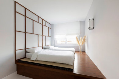 バルセロナにあるアジアンスタイルのおしゃれな寝室のインテリア