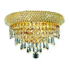 Adele Wall Sconce W12 H6 E7 Lt:2 Gold Finish