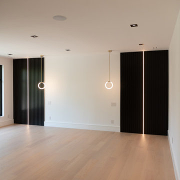 Modern Fluted Feature Walls with LED Reveal | Tampa Bay