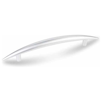 5.04 inches C-C Matte Silver Curved Pull, HR409223