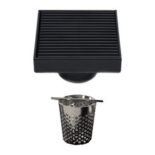 matte black shower drain